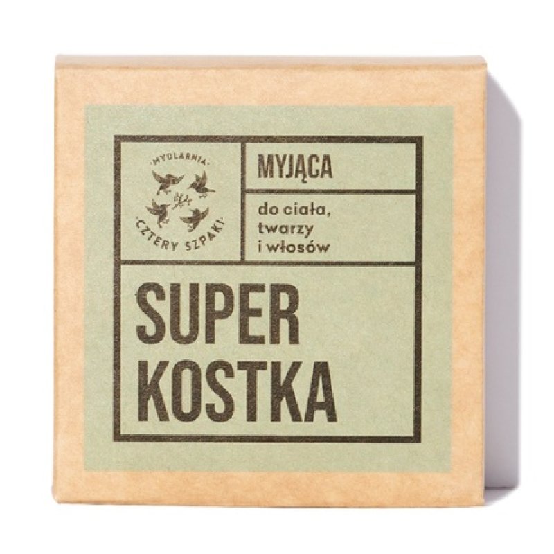 Mydlarnia Cztery Szpaki Super Washing Cube For Body, Face, And Hair 75g