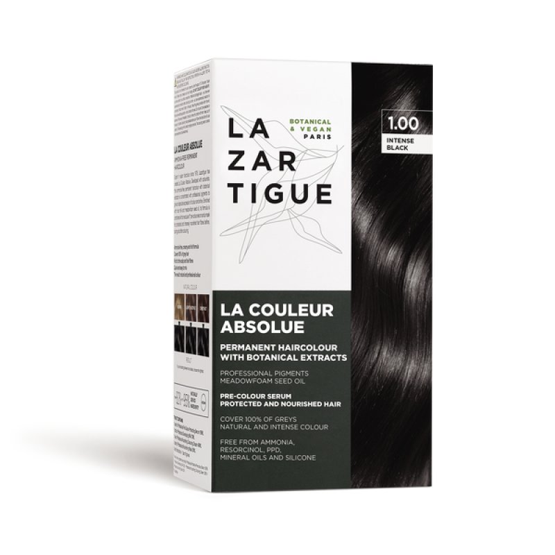 Lazartigue Il Colore Assoluto Permanent Hair Color 1.00 Intense Black