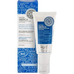 Natura Siberica Organic Certified Balancing Night Face Cream-Fluid for Oily & Combination Skin