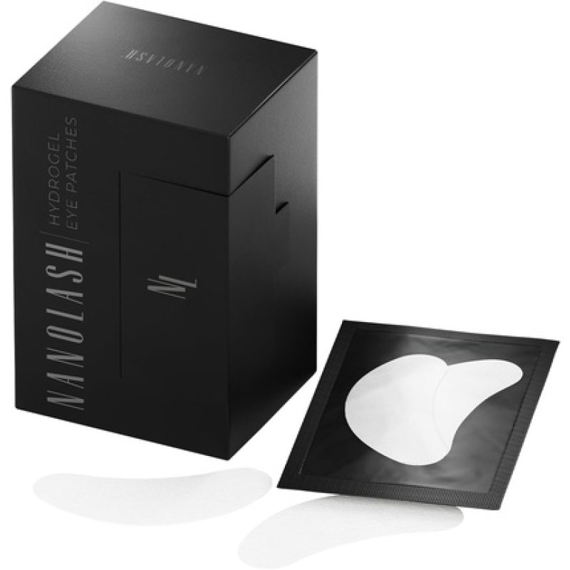 Nanolash Hydrogel Eye Patches 50 Pairs - Eye Pads for Eyelash Extensions, Lash Lifting, Gel Eye Pads