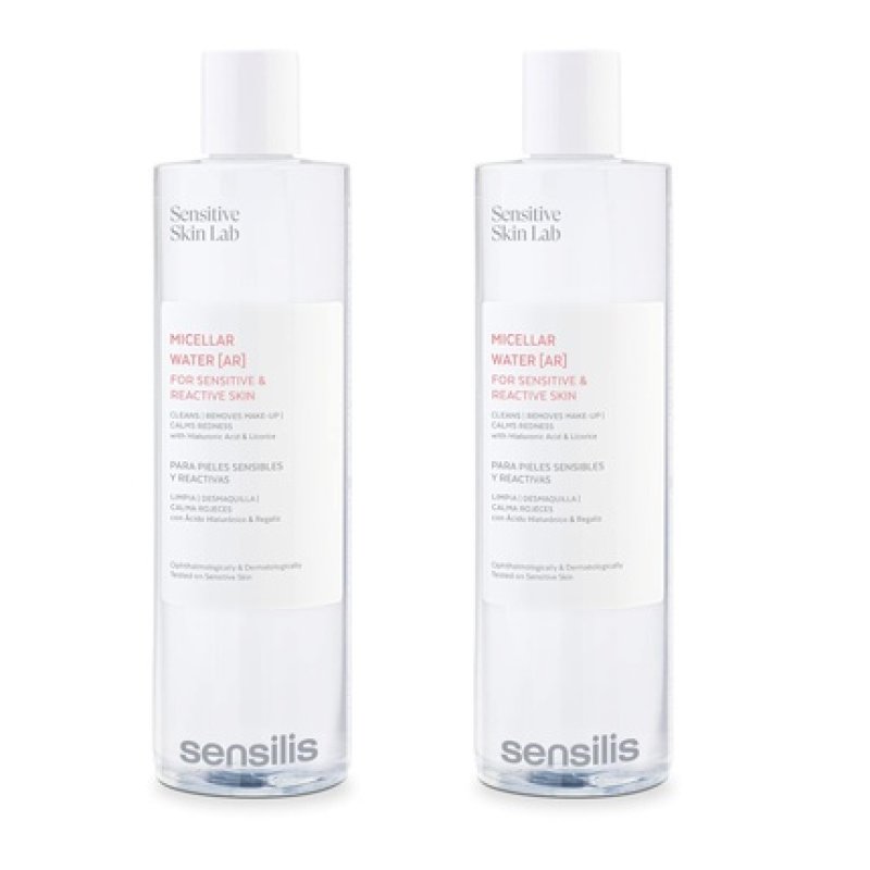 Sensilis Micellar Water Removes Makeup and Soothes Redness Sensitive Skin Hyaluronic Acid Licorice Extract Cleanses