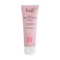 Hagi Bali Holiday Natural Hand and Nail Cream with Biotin, Cucumber Extract, Hibiscus Extract, Bamboo Extract, Shea