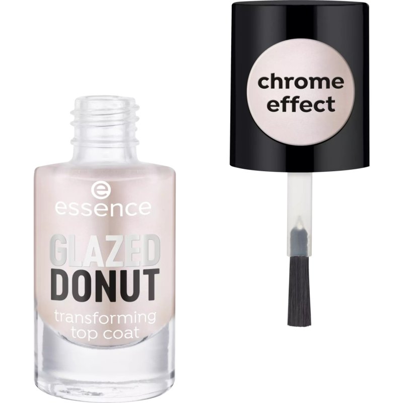 Essence Glazed Donut vernis à ongles top coat 8 ml Argent