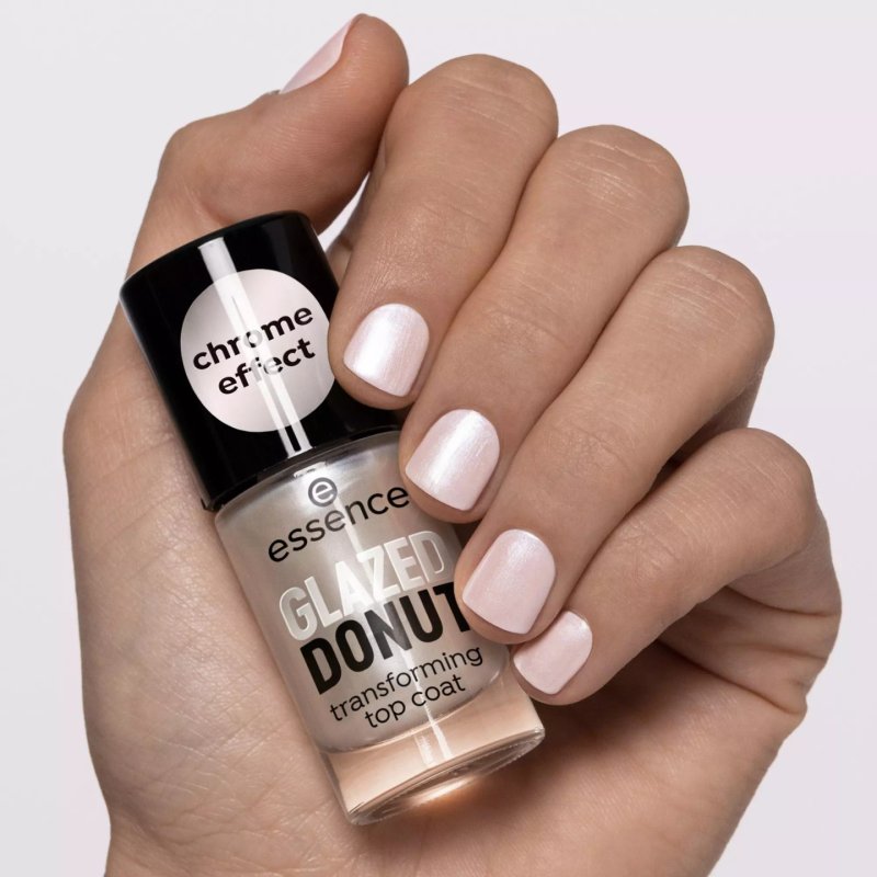 Essence Glazed Donut vernis à ongles top coat 8 ml Argent