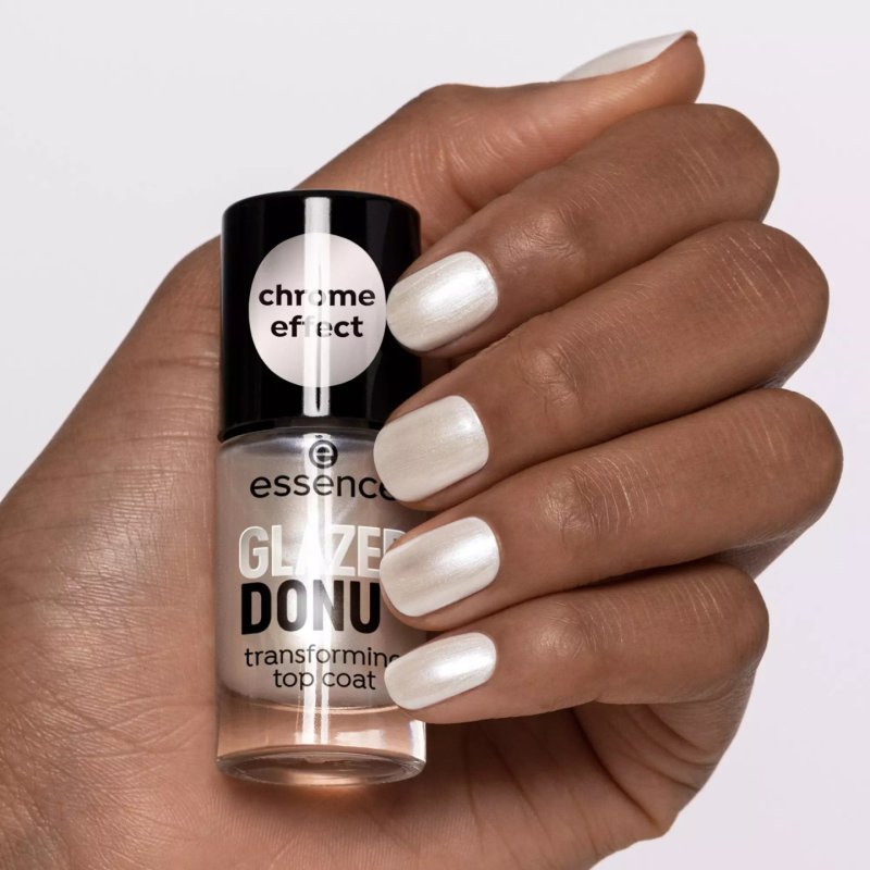 Essence Glazed Donut vernis à ongles top coat 8 ml Argent