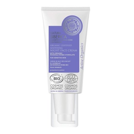 Natura Siberica Bio-Certified Soothing Night Face Cream for Sensitive Skin 50ml