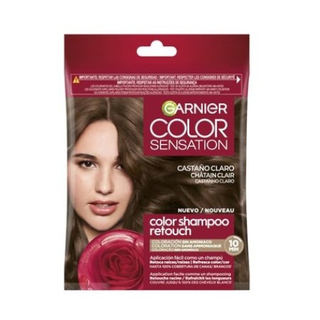 Garnier Color Shampoo Retouch Semi-Permanent Hair Color Light Brown