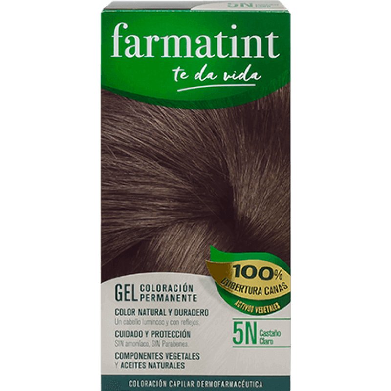 Farmatint Permanent Gel Hair Dye 155 5N Brown