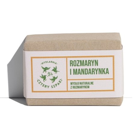 Mydlarnia Cztery Szpaki Natural Soap With Rosemary, Rosemary And Mandarin 110g