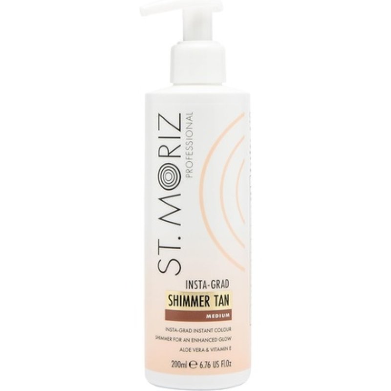 St Moriz Professional Insta-Grad Shimmer Tan Illuminating Bronzing Instant Fake Tan Body Lotion with Added Shimmer to