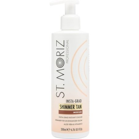 St Moriz Professional Insta-Grad Shimmer Tan Illuminating Bronzing Instant Fake Tan Body Lotion with Added Shimmer to