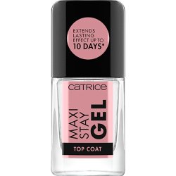 Catrice Maxi Stay Gel Top Coat Clear Long-Lasting Glossy Vegan Nail Polish with No Acetone or Microplastic Particles