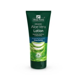 Aloe Pura Organic Aloe Vera Lotion with Shea Butter and Vitamin E 200ml