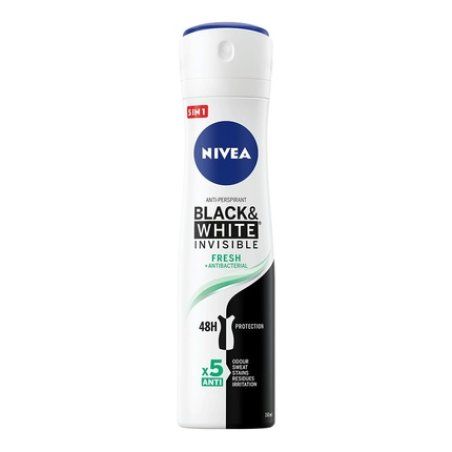 Nivea Black&White Invisible Fresh Antiperspirant Spray 150ml