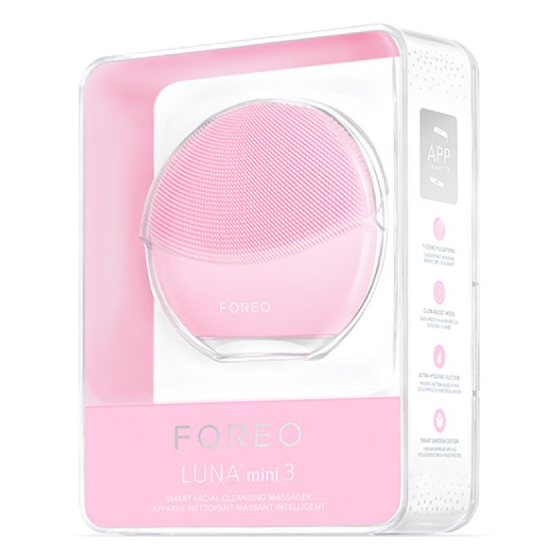 Foreo Luna Mini 3 Facial Cleansing Brush Travel Accessories Electric Face Cleanser Pearl Pink