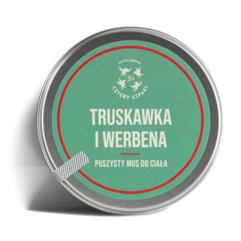 Mus do ciała Truskawka i Werbena 150ml Mydlarnia Cztery Szpaki