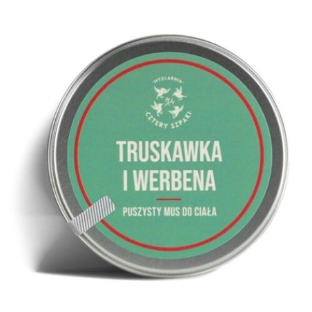 Mus do ciała Truskawka i Werbena 150ml Mydlarnia Cztery Szpaki