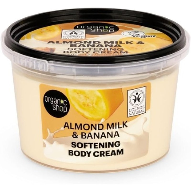 Organic Shop Almond Milk & Banana Softening Body Cream 250ml