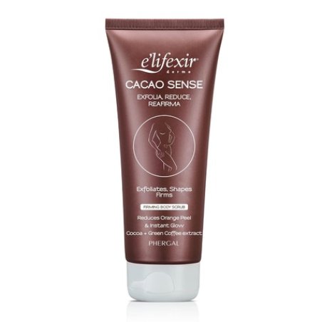 E'LIFEXIR Cacao Sense Body Scrub Firming and Toning Improves Radiance Tightens and Smooths Skin Extract of Cocoa and
