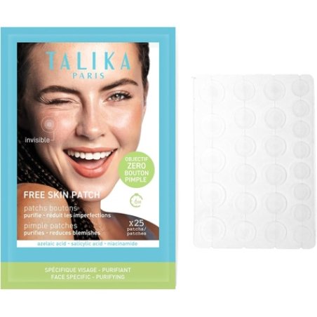 Talika Free Skin Patches Invisible Spot Cover Absorbs Fluid Flattens Reduces Redness Blemishes and Pimples Fast-Acting