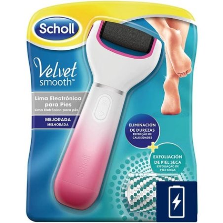 Scholl Velvet Smooth Electronic Foot Care System With Exfoliating Refill Head