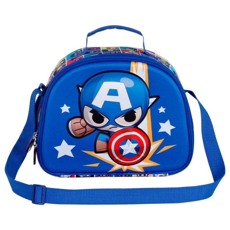 Marvel Avengers Captain America Punch 3D lunch bag