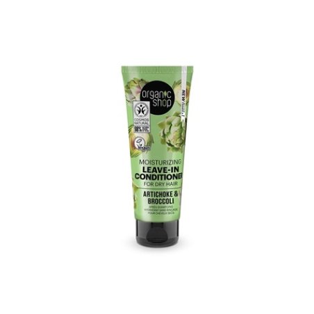 Organic Shop Moisturizing Leave-In Conditioner for Dry Hair Artichoke and Broccoli 75ml