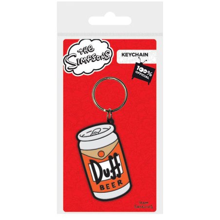 Les Simpsons - Duff Porte-Clef en Caoutchouc