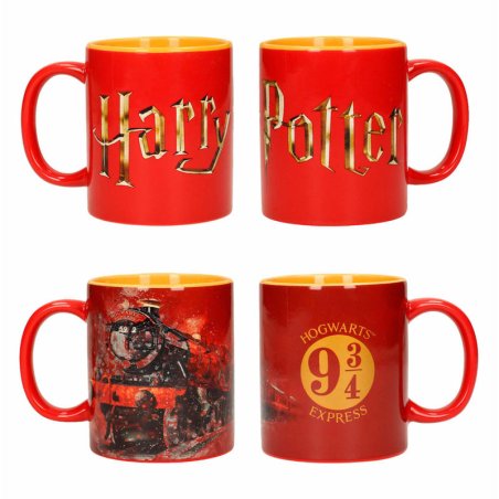 HARRY POTTER - Pack 2 Ceramic Mug - Logo & Hogwarts Express