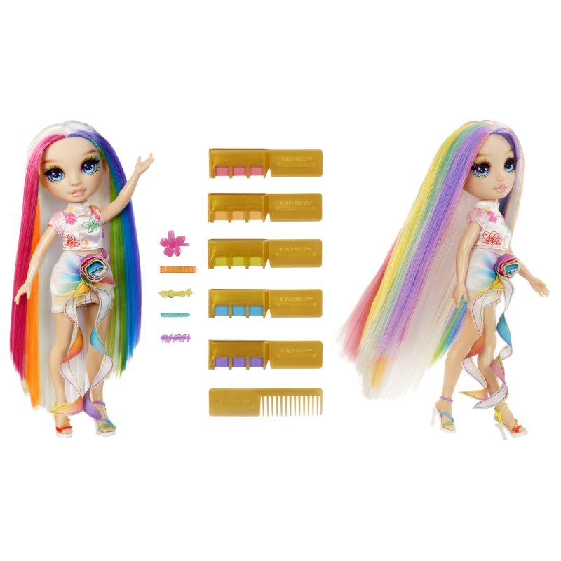 MGA Rainbow High Hair Chalk & Style Doll- Amaya (Rainbow)