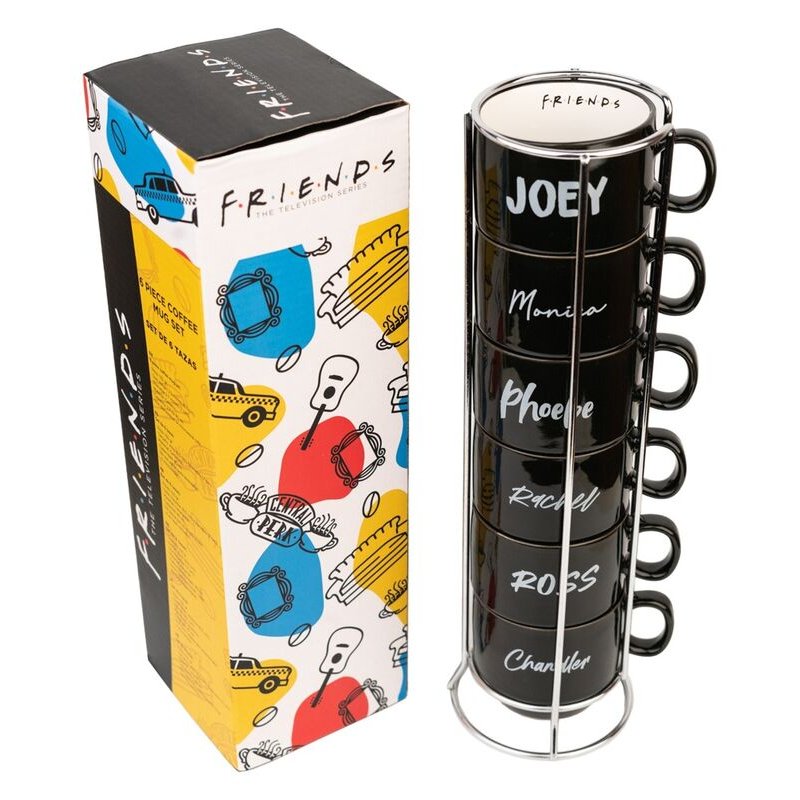 Friends set of 6 mugs 150ml