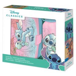 Disney Stitch lunch box aluminium bottle set 500ml