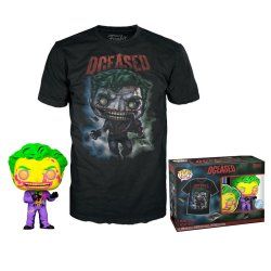 Funko Pop! & Tee: Dceased - The Joker (Blacklight) - S