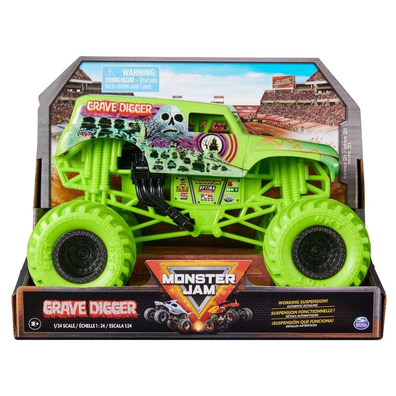 Monster Jam - Offizieller Grave Digger Monster Truck (Maßstab 1:24)