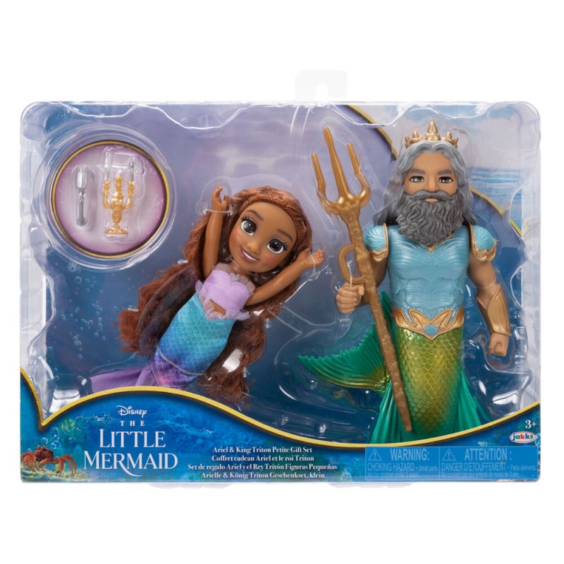 Disney The Little Mermaid Ariel Triton doll 15cm