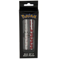 Pokémon - Lot de 2 stylos à bille Pokéball