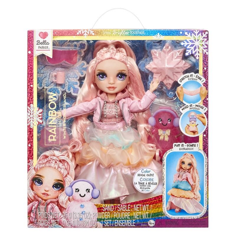 MGA Rainbow High Winter Wonderland Doll- Bella (Pink)