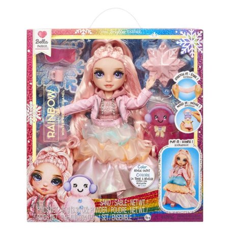 MGA Rainbow High Winter Wonderland Doll- Bella (Pink)