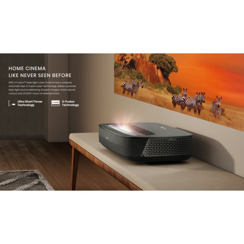 Hisense Laser TV PL2 data projector Ultra short throw projector 2700 ANSI lumens DLP UHD 4K (3840x2160) 3D Black