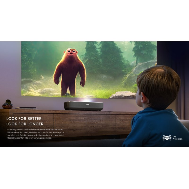 Hisense Laser TV PL2 data projector Ultra short throw projector 2700 ANSI lumens DLP UHD 4K (3840x2160) 3D Black