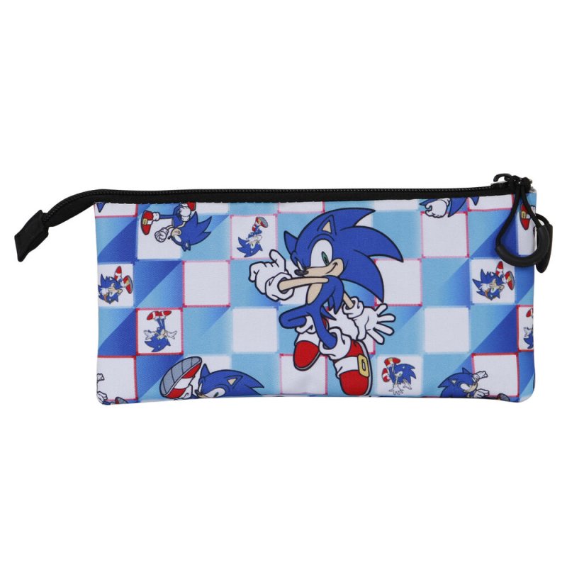 SONIC - Blue Lay - Trousse Triple '23x11x10cm'