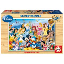 Puzzle Educa compatible en Bois - La Famille Disney (100 pièces)