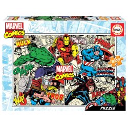 Puzzle Educa compatible - Heros Marvel Comics (1000 pièces)