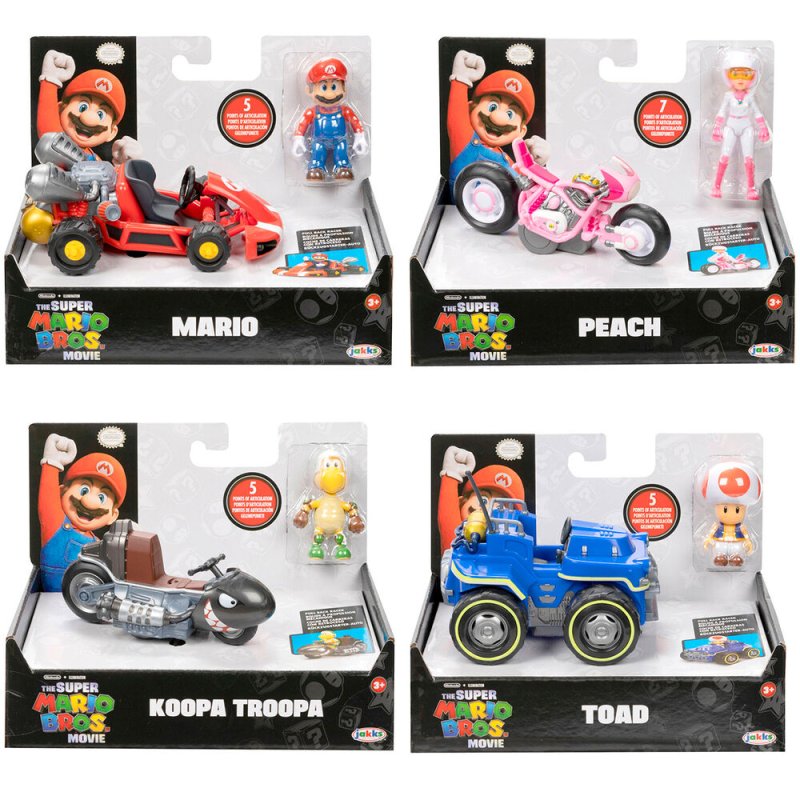 Super Mario Bros. le film assortiment figurines avec karts 6 cm (6)