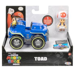 Super Mario Movie - Figure w/ Kart - Toad (6 cm) (417704)
