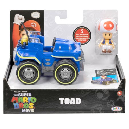 Super Mario Movie - Figure w/ Kart - Toad (6 cm) (417704)