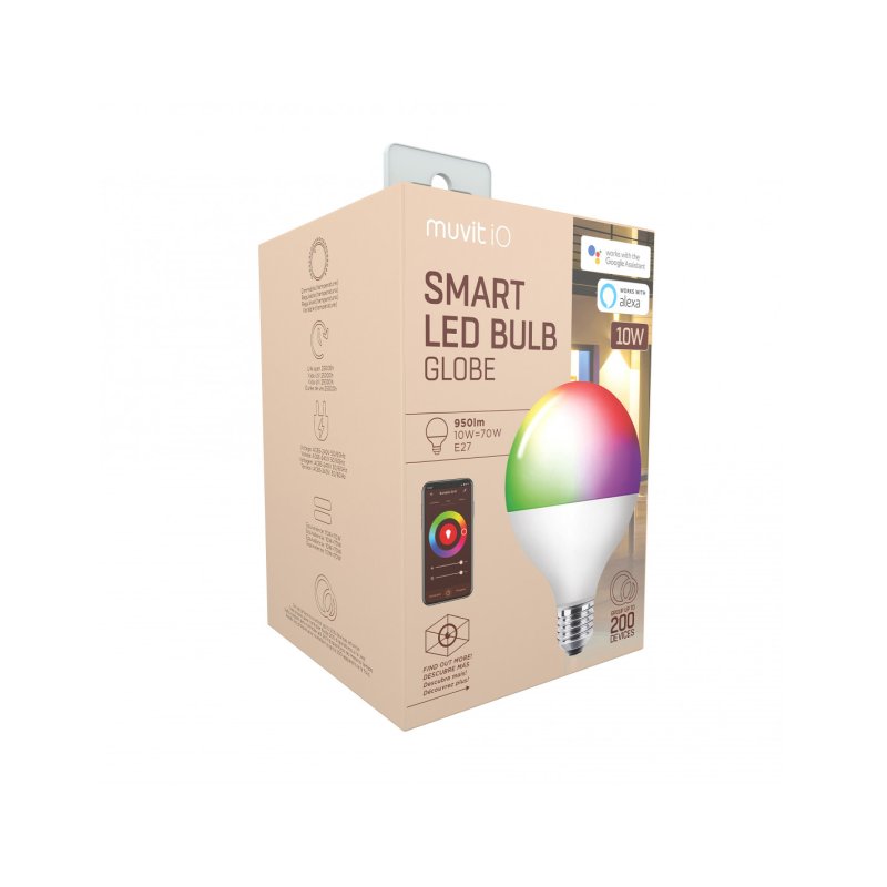 Muvit MIOBULB007 éclairage intelligent Ampoule intelligente Wi-Fi 10 W