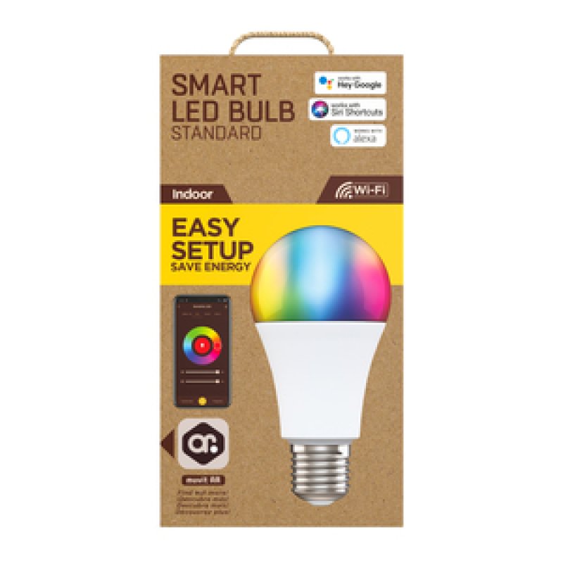 AMPOULE CONNECTEE A65 E27/14W/1400LM RGB CCT D60*H122