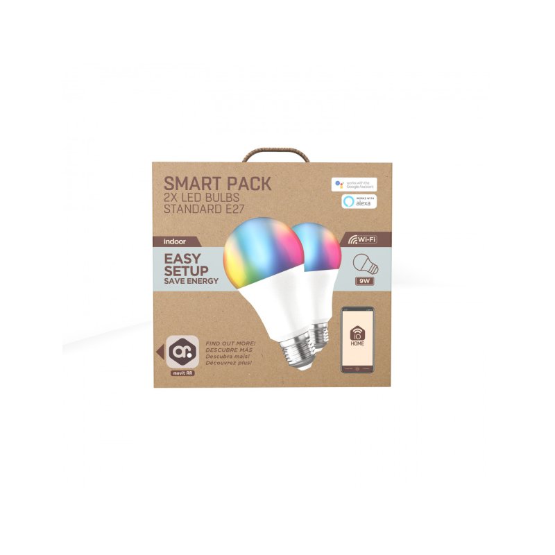 Muvit MIOPAK007 éclairage intelligent Ampoule intelligente Wi-Fi 9 W