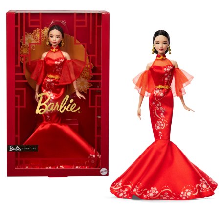 Barbie Signature Lunar New Year mit Qipao und goldenen Accessories
